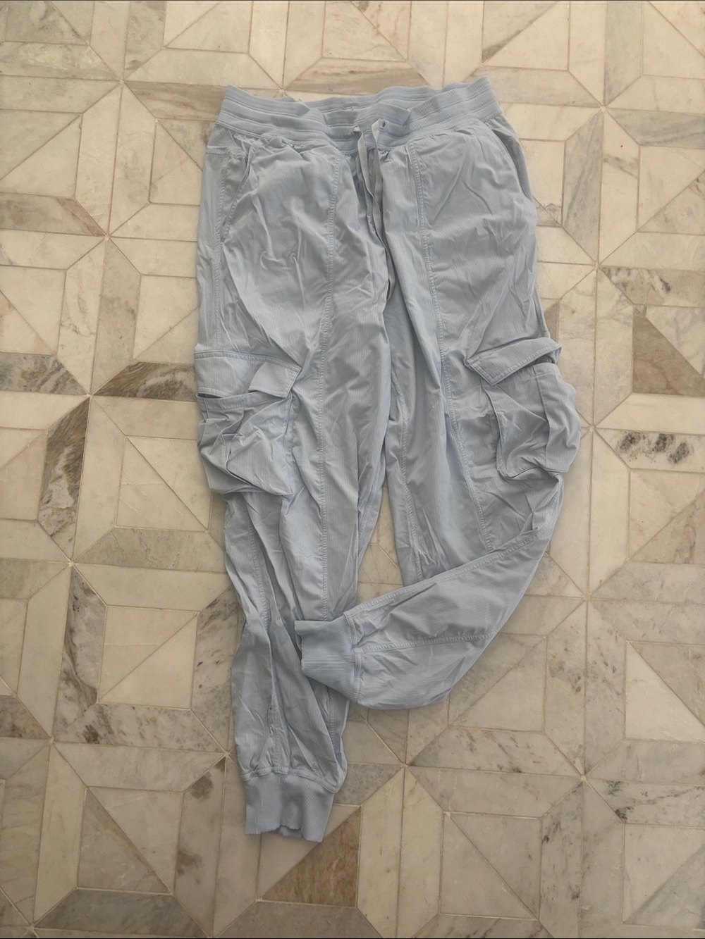 lululemon athletica Light Blue Cargo Jogger Pants